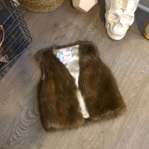 Kids faux fur vest